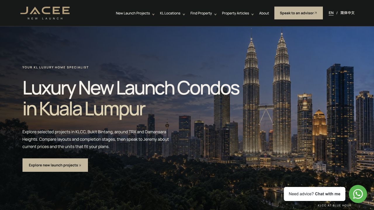 Jacee New Launch website preview